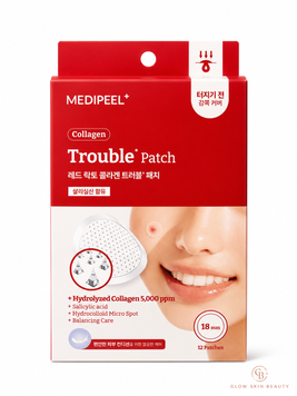 Патчі точкові проти акне MEDI-PEEL Red Lacto Collagen Trouble Patch, 12 шт 7431 фото